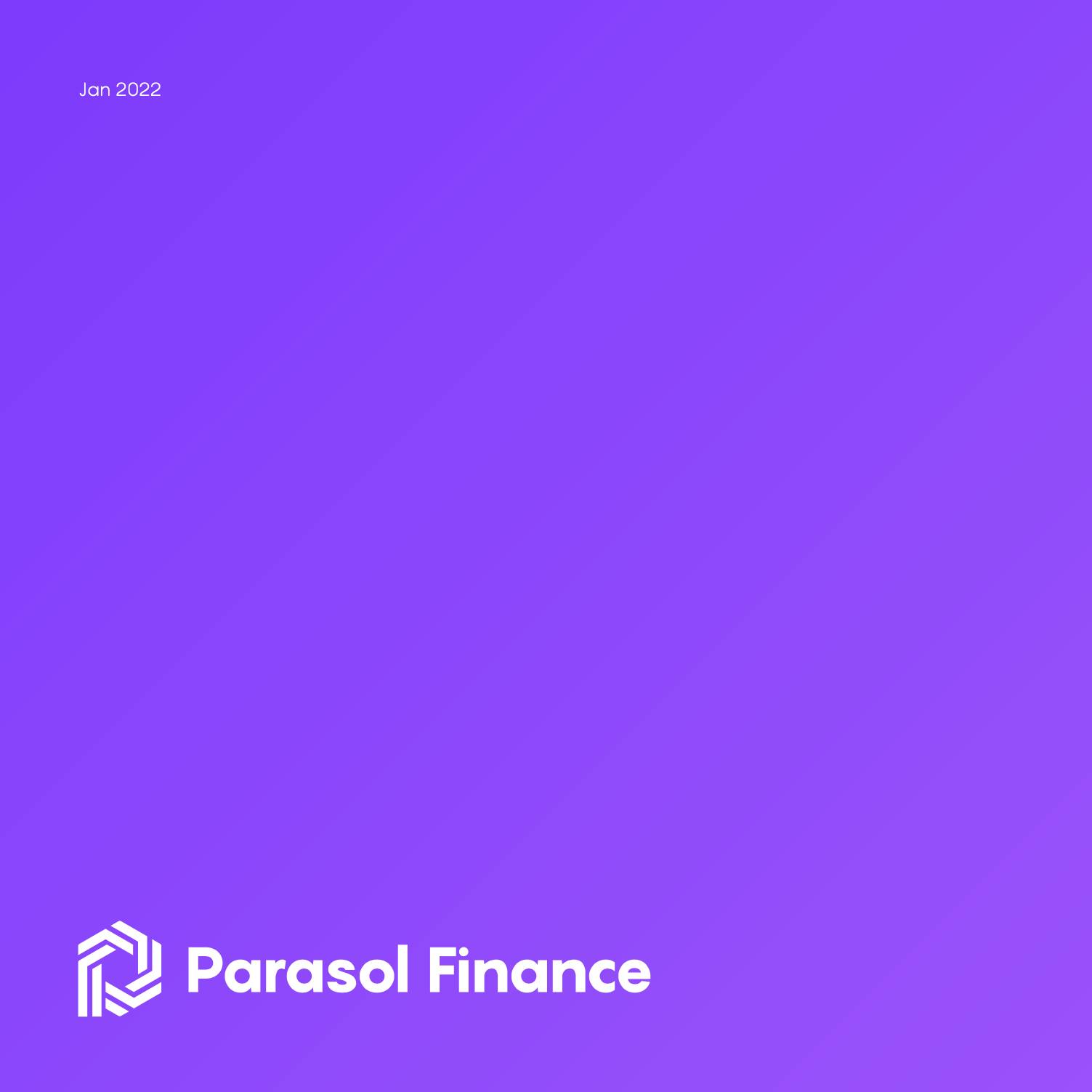 Parasol Finance Guidelines